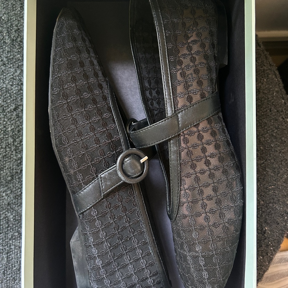 BIBI LOU: Anthropologie Black Mesh Ballet Flats EUC - Picture 4 of 10